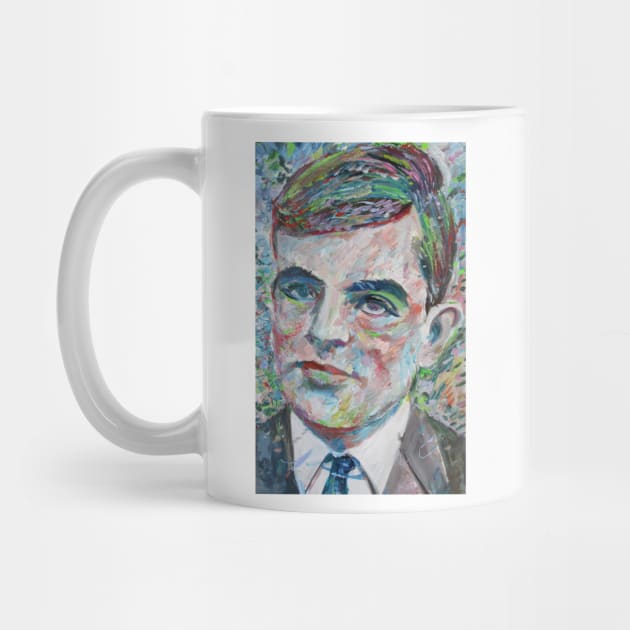 ALAN TURING oil portrait by lautir